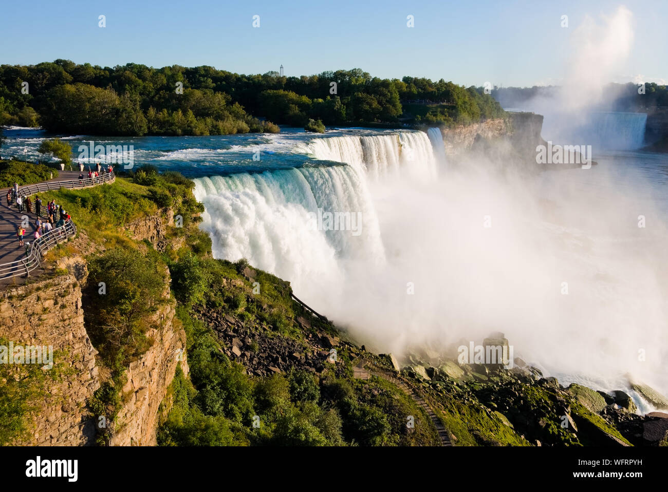 Niagara Falls from USA side Stock Photo