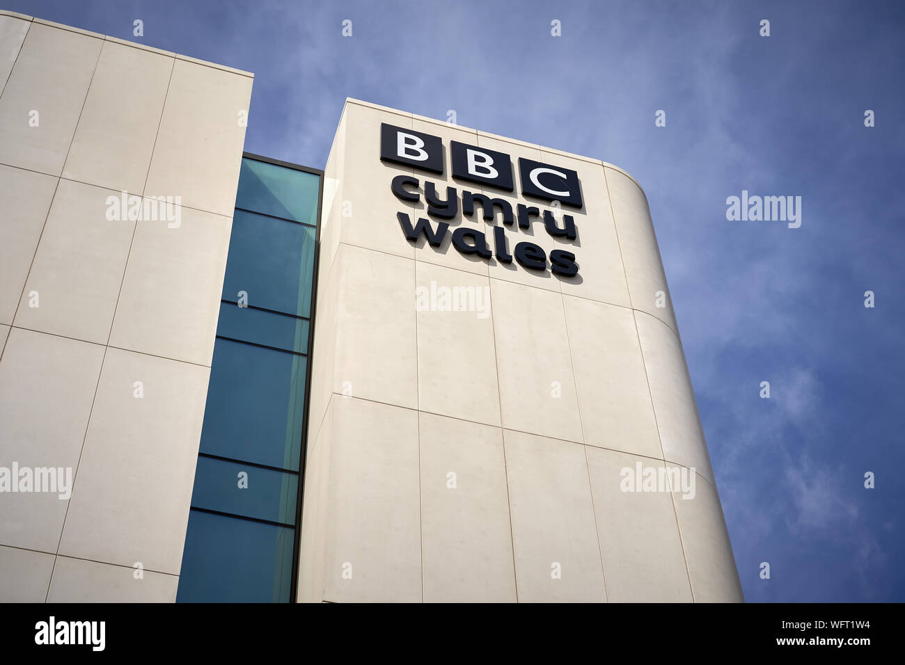 BBC Wales building in Central Square, Cardiff Stock Photo