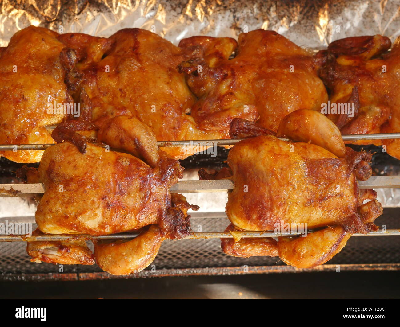 Spit Roasted Chicken High Resolution Stock Photography and Images Alamy