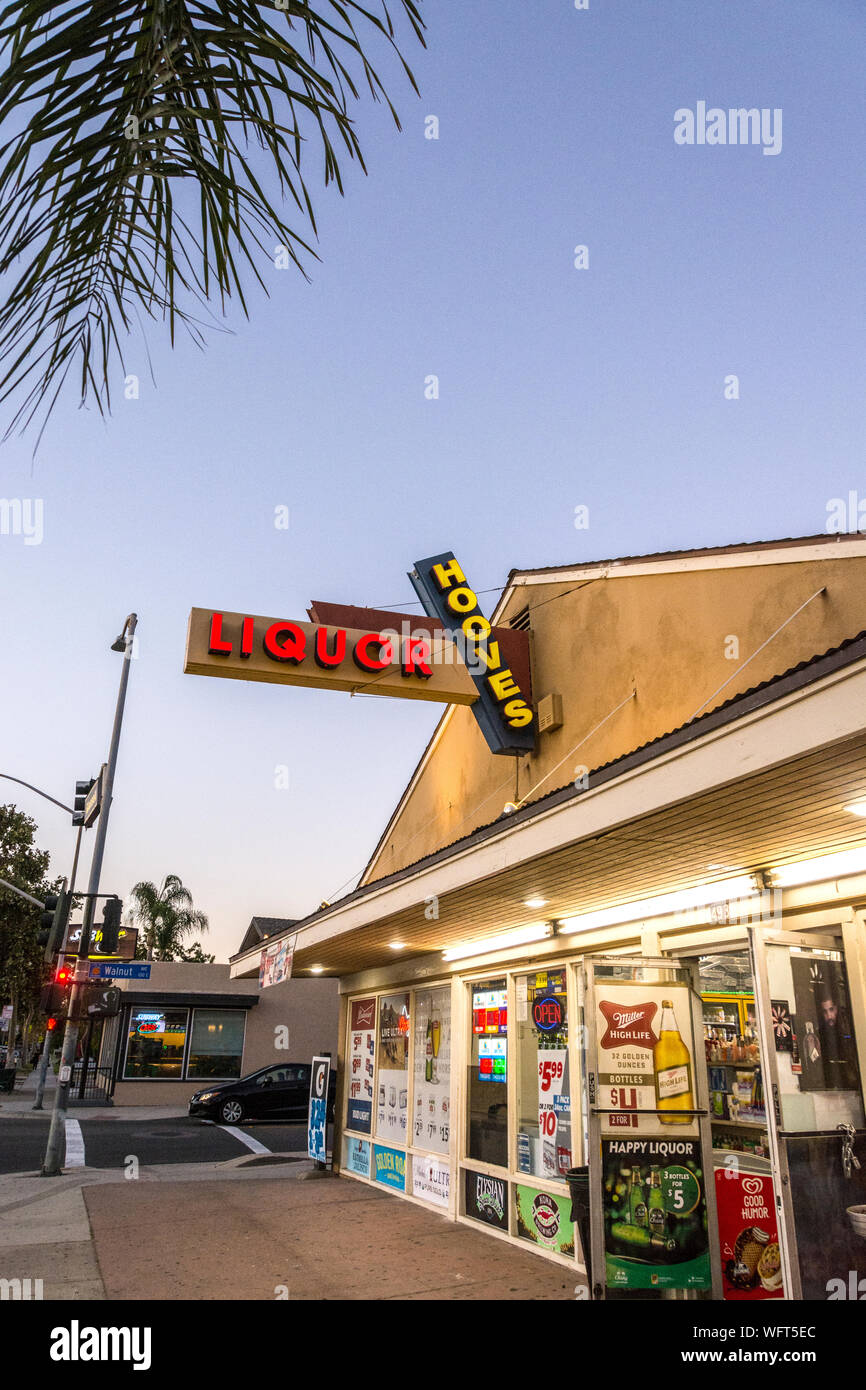A liquor store in the city of Orange, California, USA Stock Photo Alamy