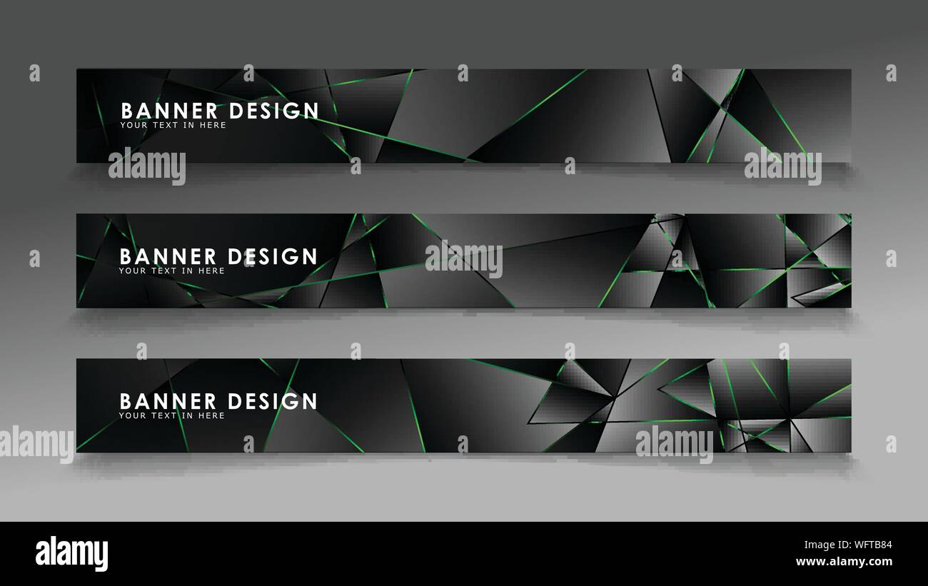 square banner vector collection . Black premium background with luxury ...