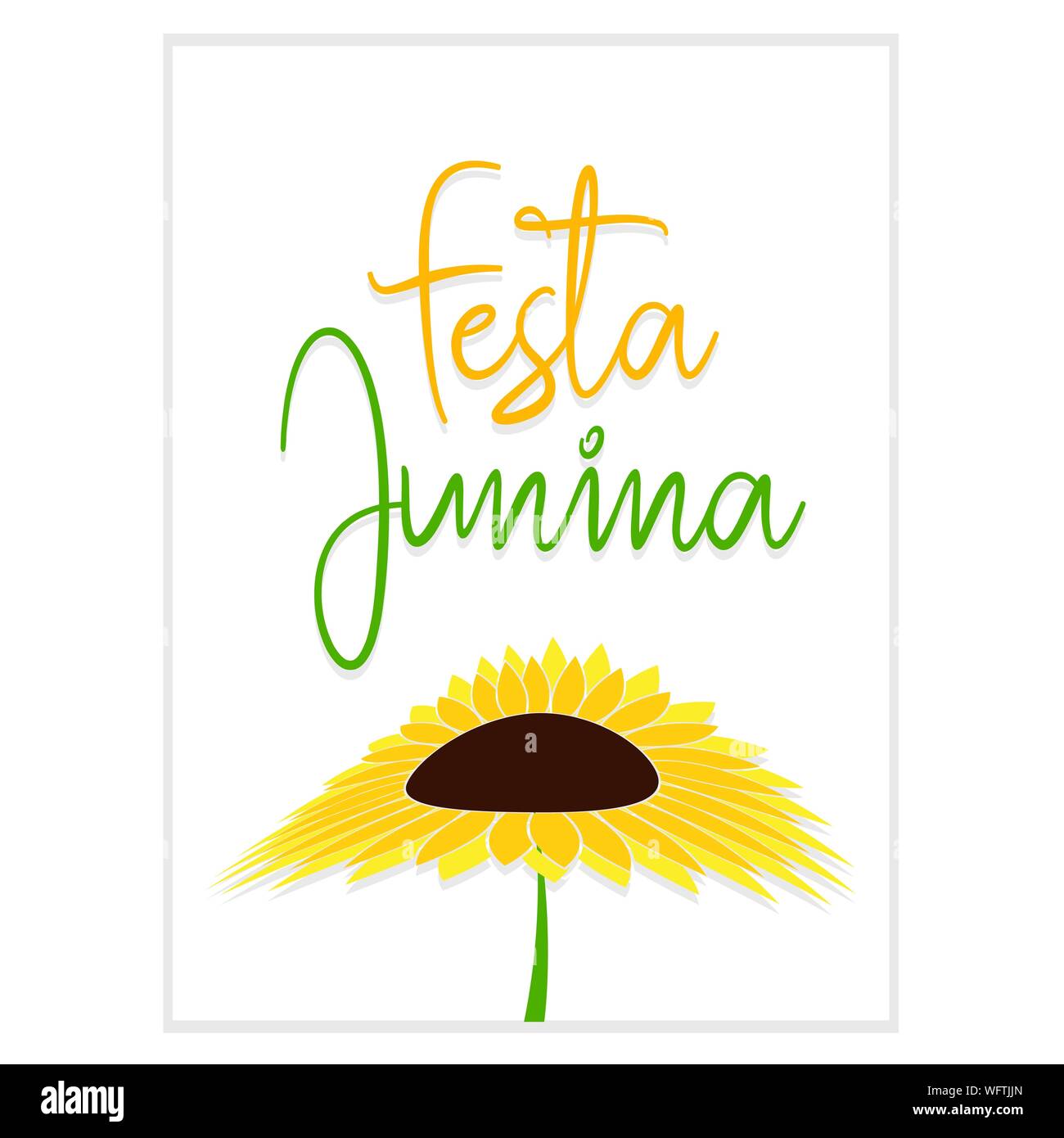 Festa junina background with some special objects, vector illustration design Stock Vector