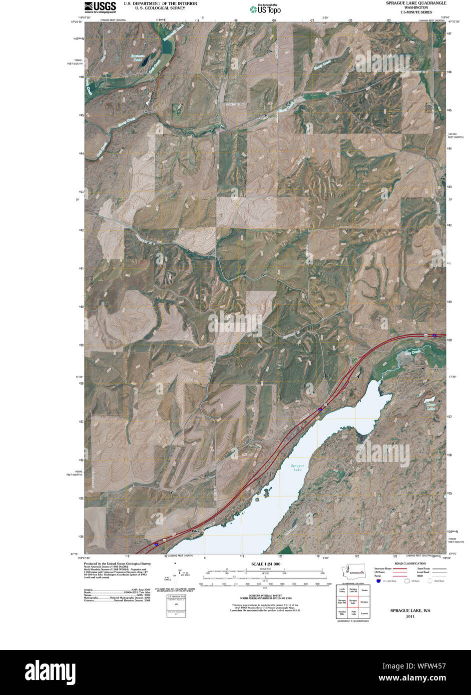 Sprague washington map Cut Out Stock Images & Pictures Alamy