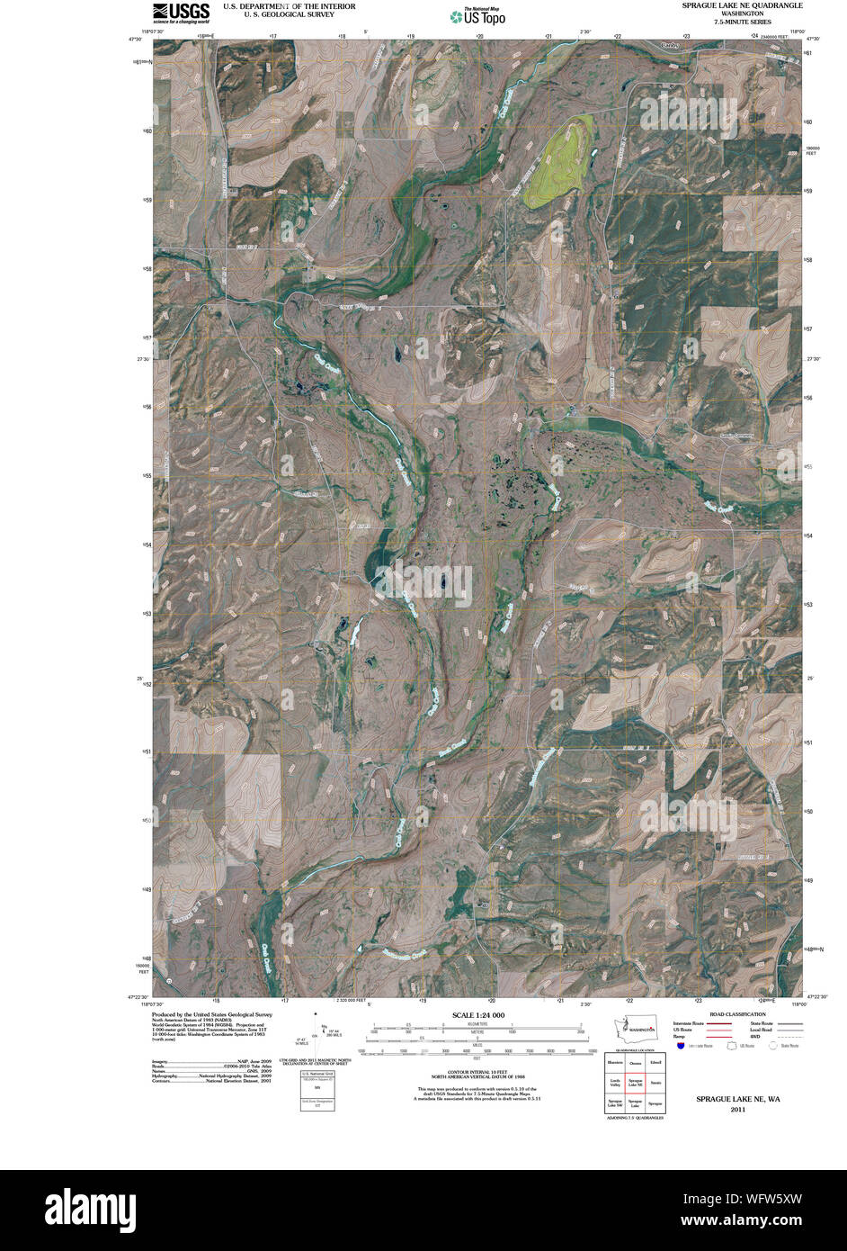 Sprague washington state map Cut Out Stock Images & Pictures Alamy