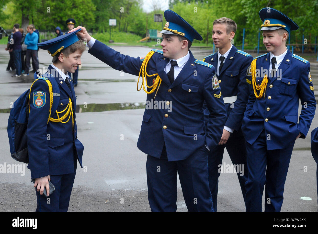 Tambov, Tambov region, Russia. 31st Aug, 2019. Cadets of Tambov cadet corps Credit: Demian Stringer/ZUMA Wire/Alamy Live News Stock Photo