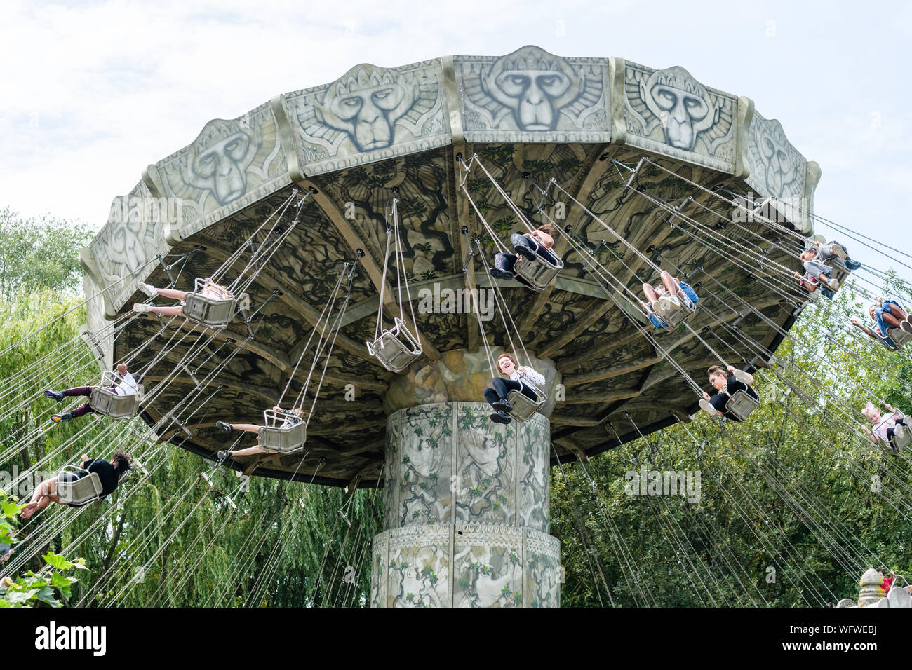 Emperors Palace Funfair Rides Funfair theme park ride Stock Photo - Alamy