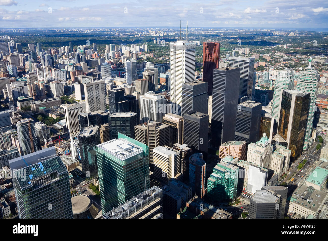 Aerial view of Toronto Stock Photo