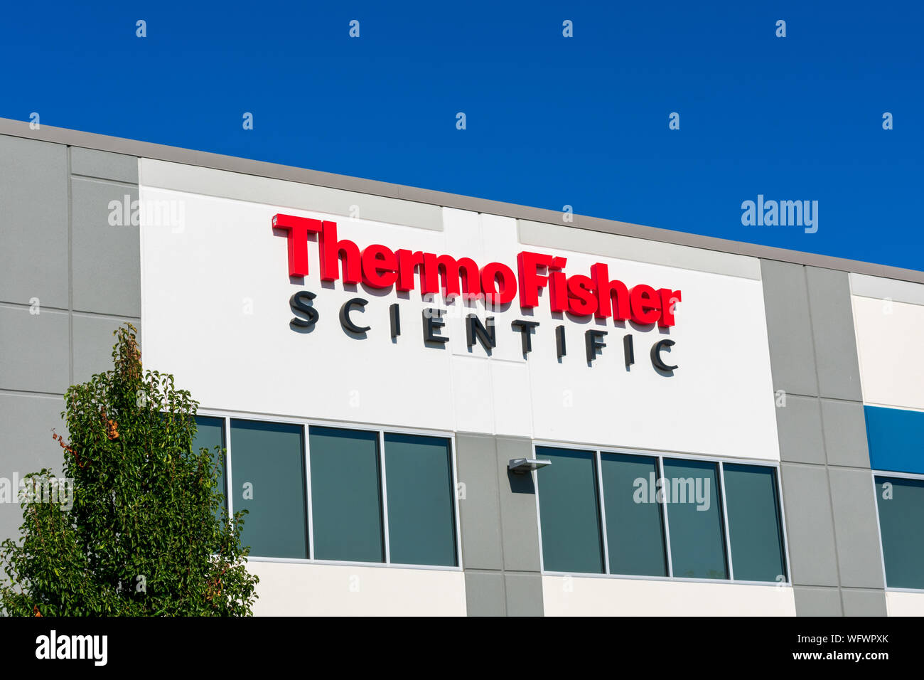 Thermo Fisher Scientific company office in Silicon Valley, high-tech hub of San Francisco Bay Area Stock Photo