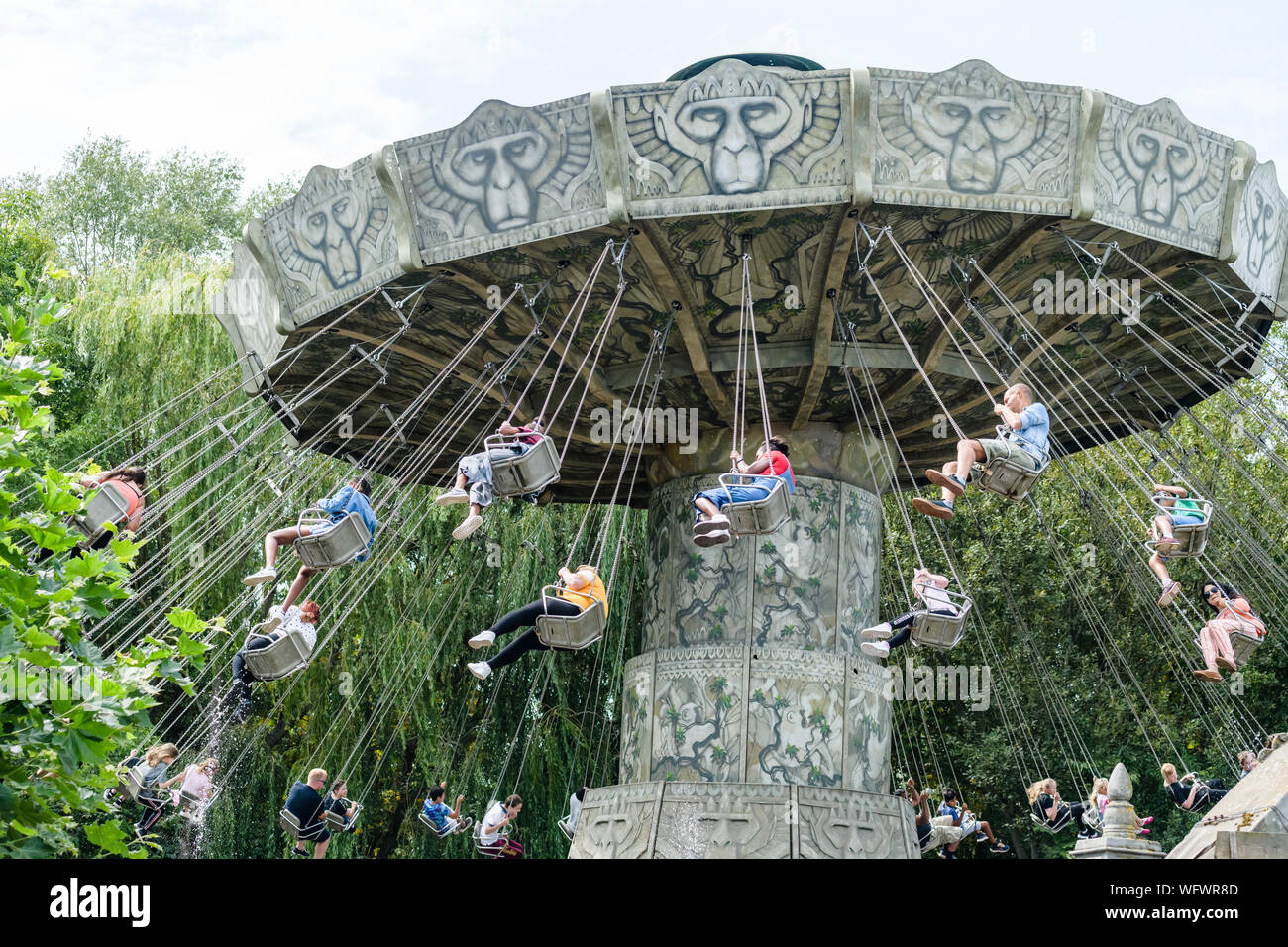 Emperors Palace Funfair Rides Funfair theme park ride Stock Photo - Alamy