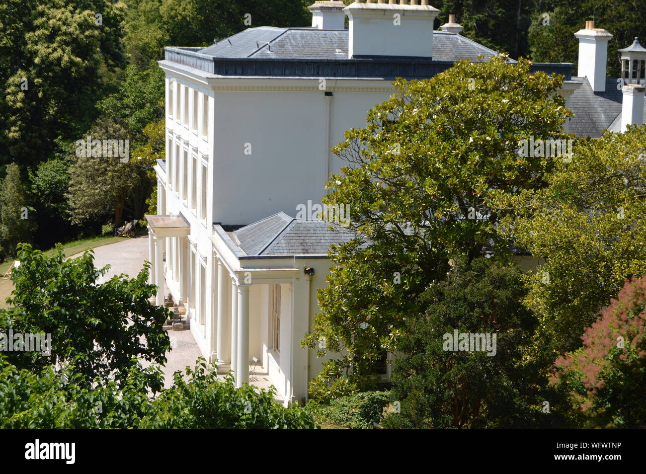 Greenway House Gardens, Devon, England Stock Photo Alamy
