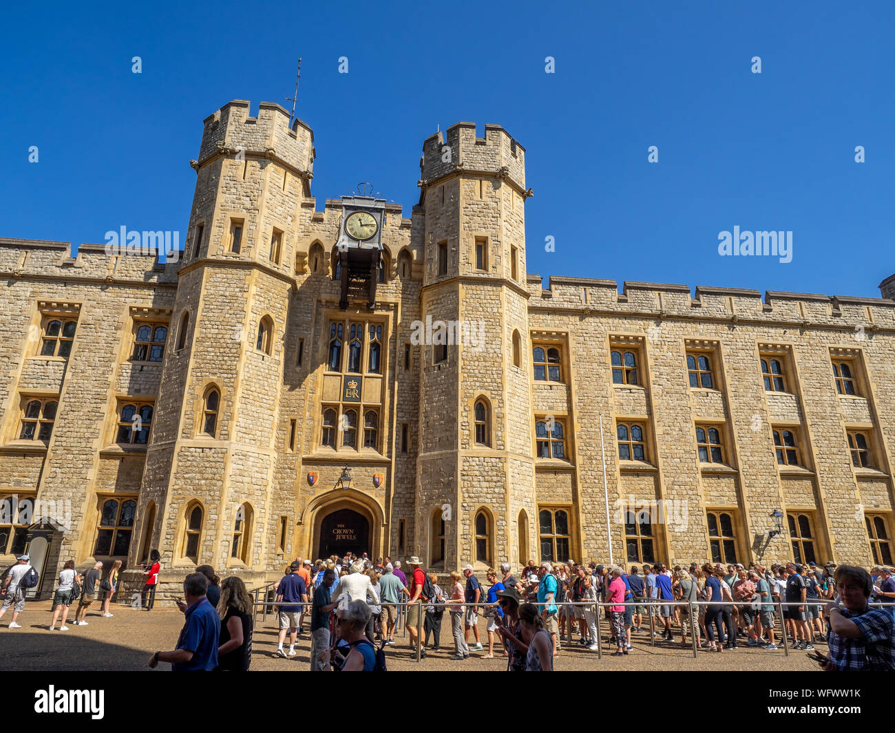 London, England - August 5, 2018: The Waterloo Block inside the walls ...