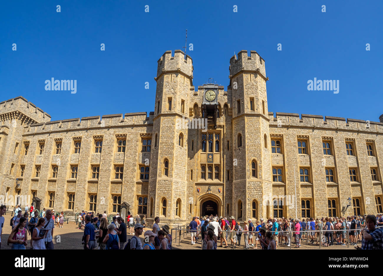 London, England - August 5, 2018: The Waterloo Block inside the walls ...