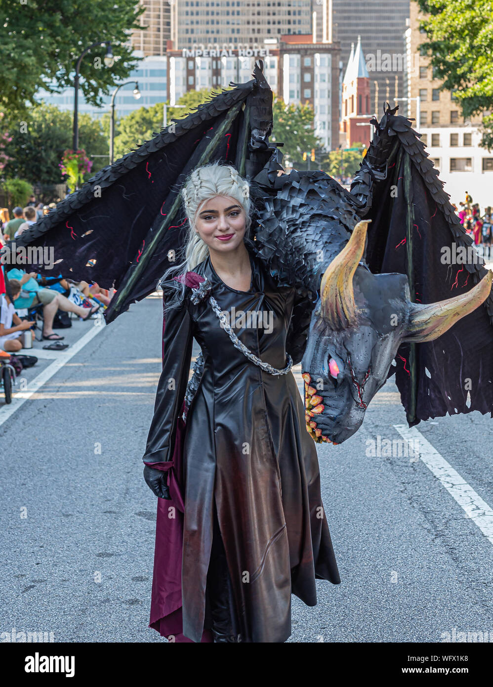 Views from DragonCon. The annual DragonCon parade attracts over 30,000 participants and twice as many spectators Stock Photo
