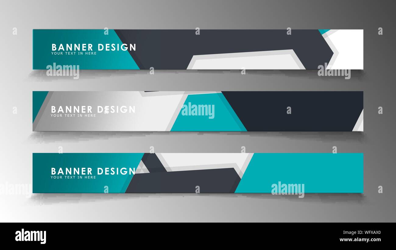 Set of banner templates with abstract background. Modern vector banners ...