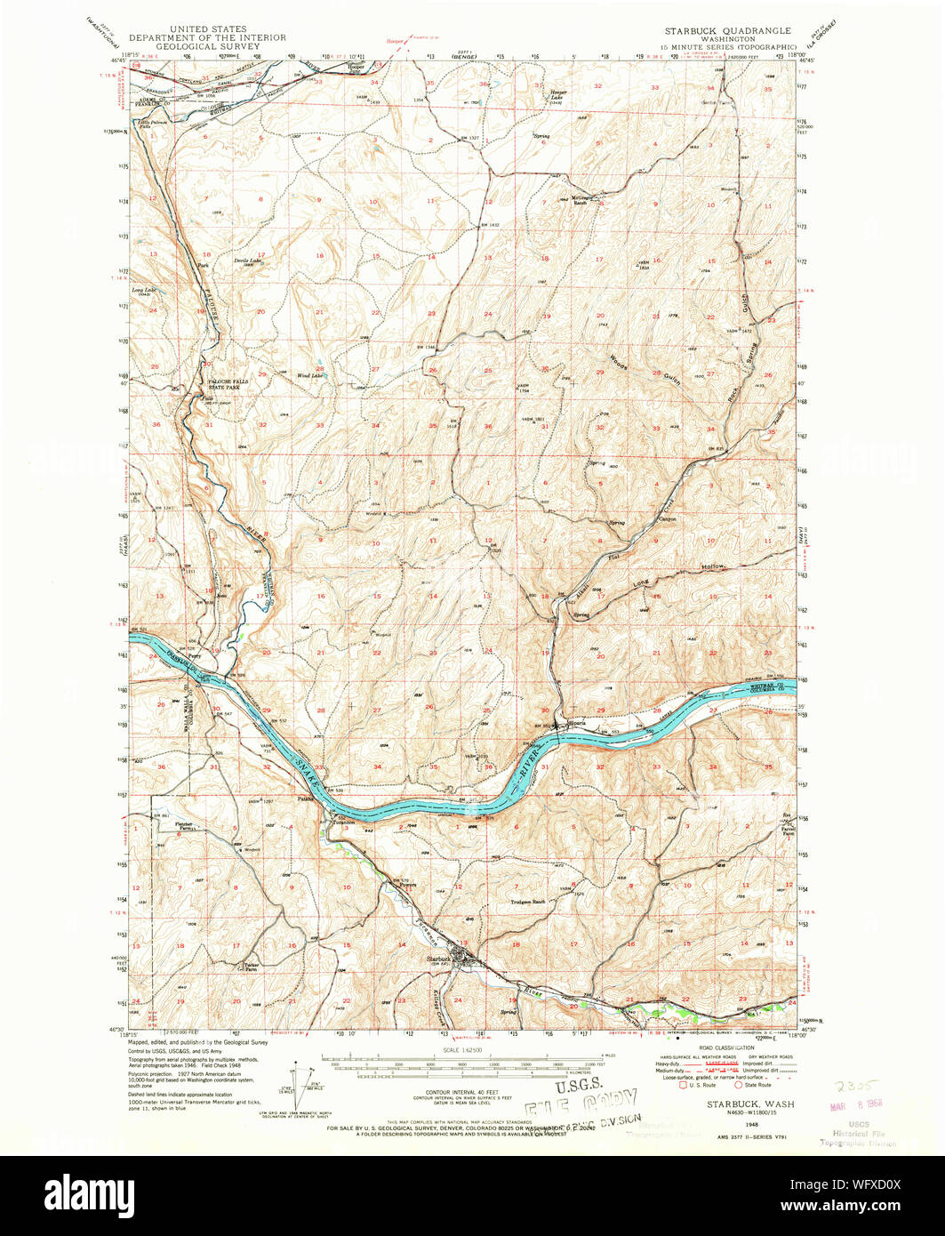 Map of starbuck washington hires stock photography and images Alamy