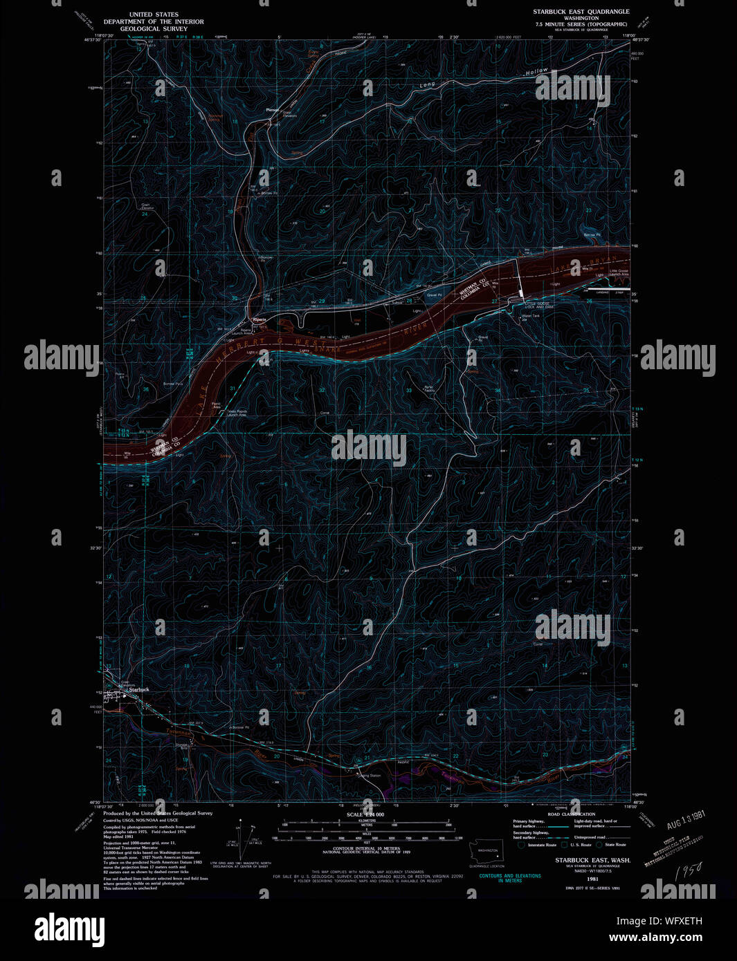 Map of starbuck washington hires stock photography and images Alamy
