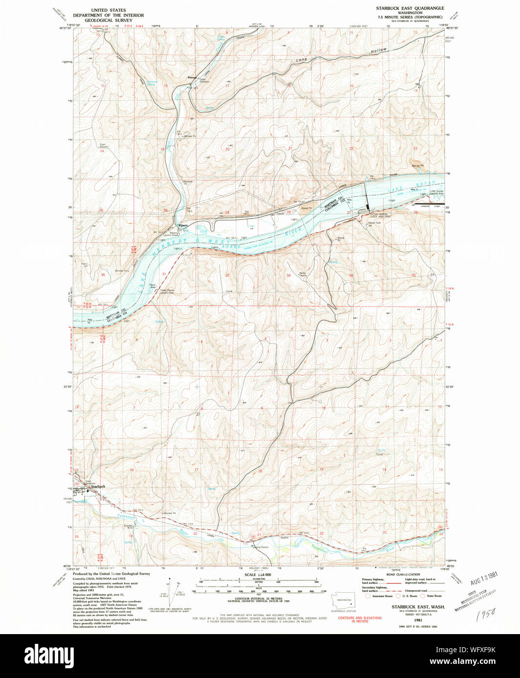 Map of starbuck washington hires stock photography and images Alamy