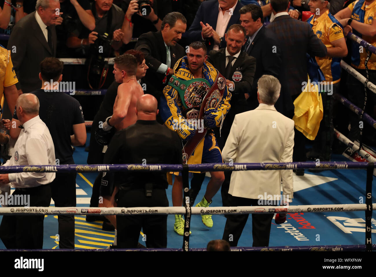Lomachenko belts hi-res stock photography and images - Alamy