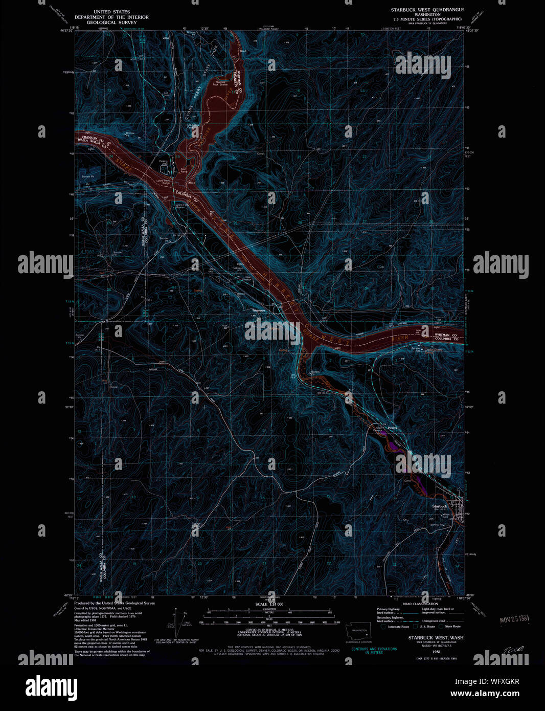 Map of starbuck washington hires stock photography and images Alamy