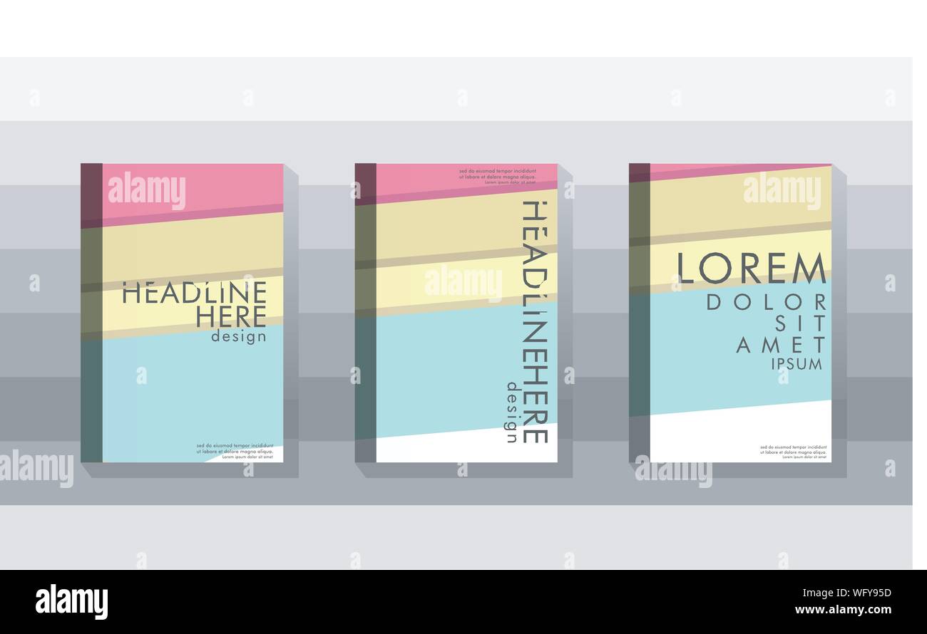 Cover book concept abstract geometric background with a combination of ...
