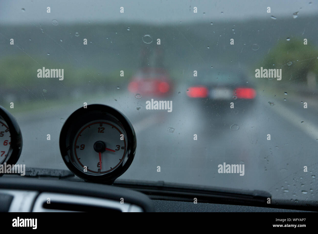 Car dashboard with speedometer hires stock photography and images Alamy