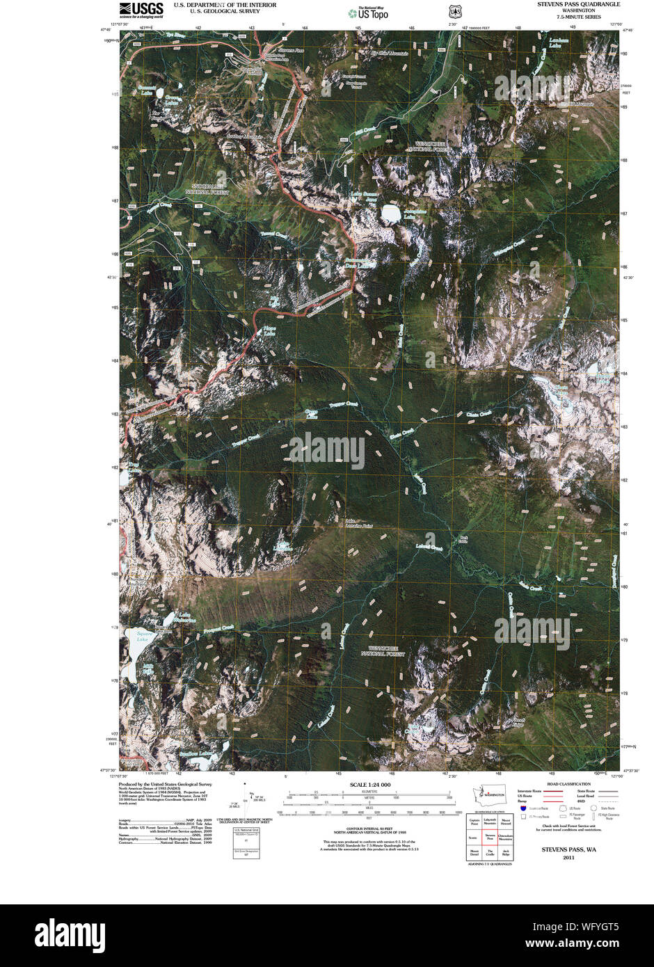 Stevens Pass Map Washington