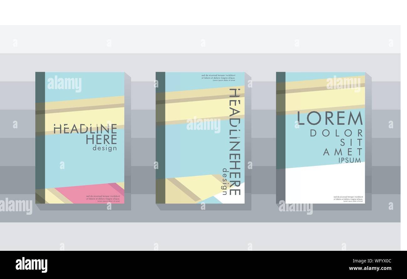 Cover book concept abstract geometric background with a combination of ...