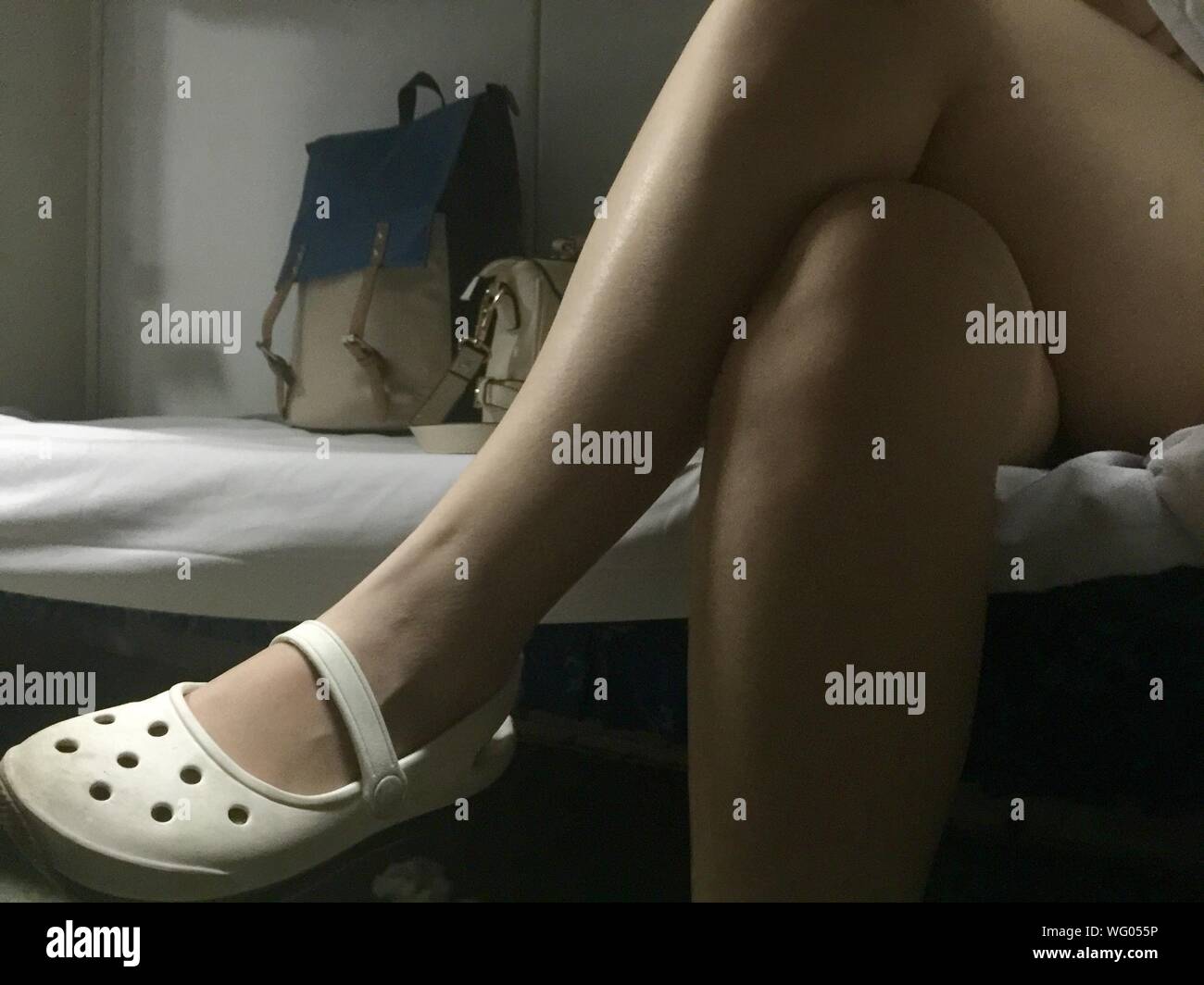 Legs Crossed At Knees High Resolution Stock Photography and Images Alamy