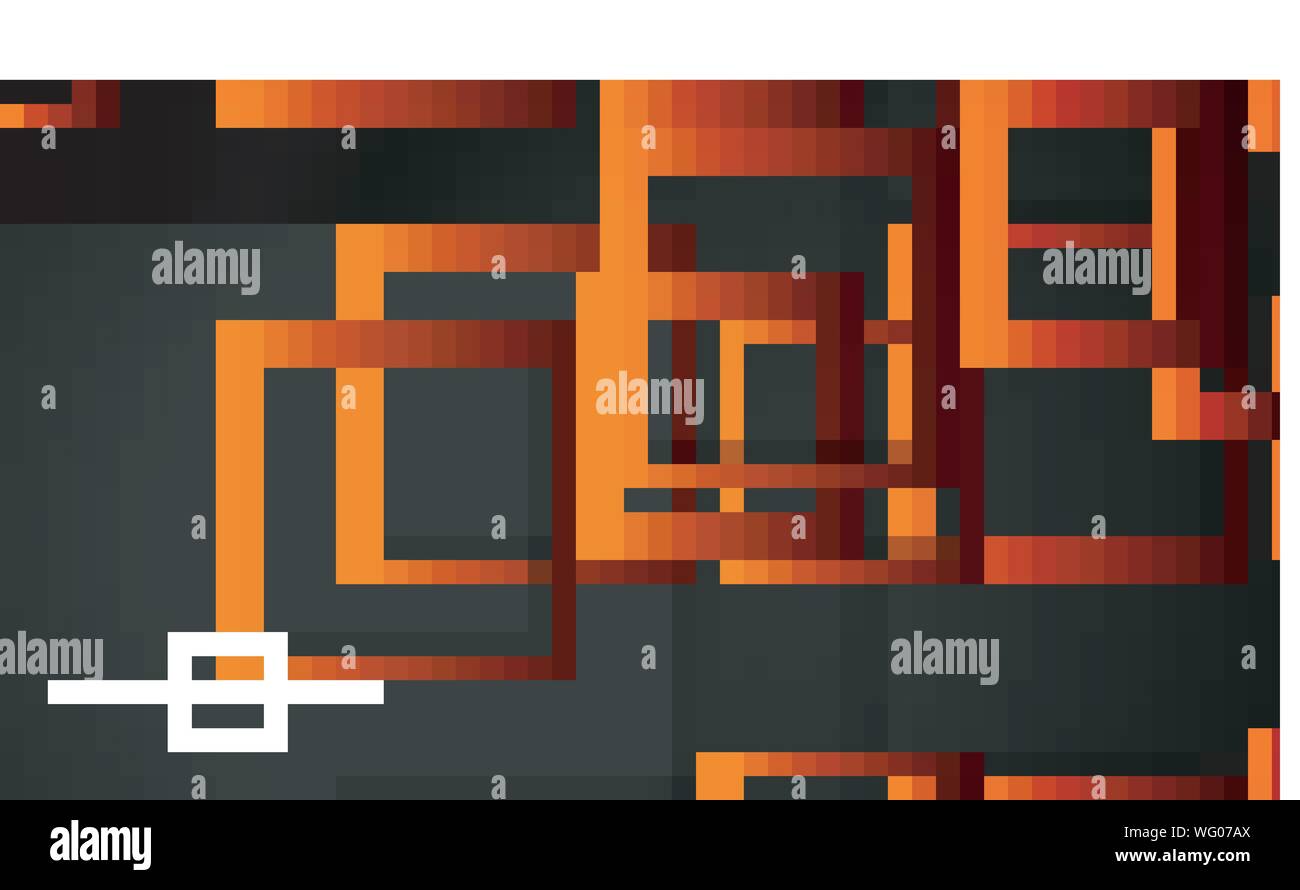 Vector Modern Abstract Squares Backgrounds . with a black red orange ...