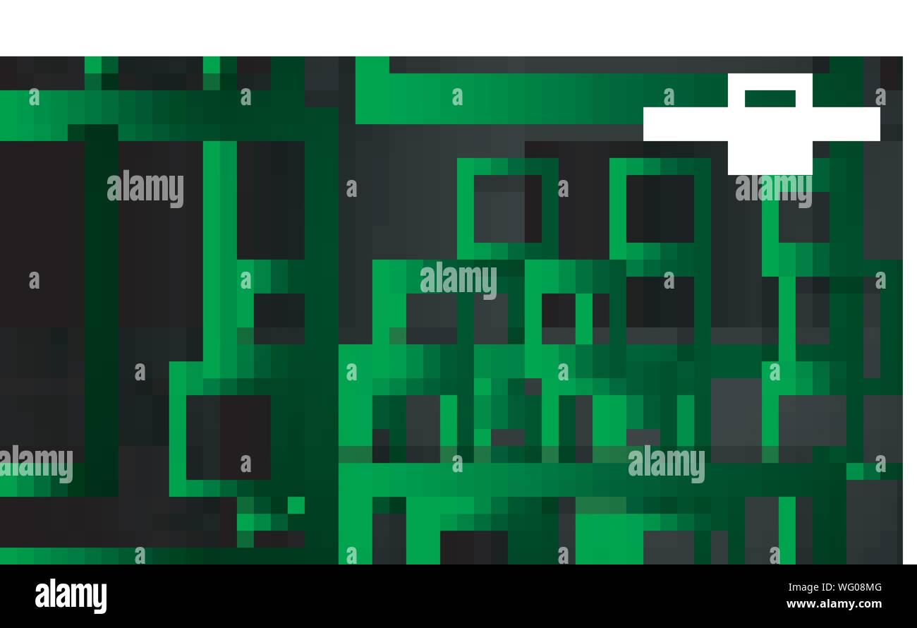 Vector Modern Abstract Squares Backgrounds . with a black green gradient. eps 10 template Stock Vector
