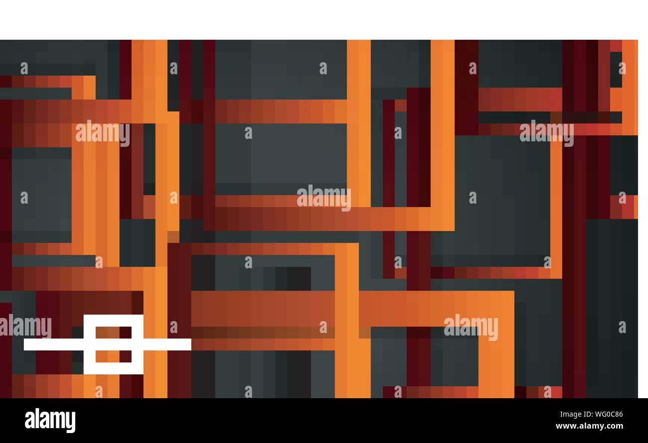 Vector Modern Abstract Squares Backgrounds . with a black red orange ...