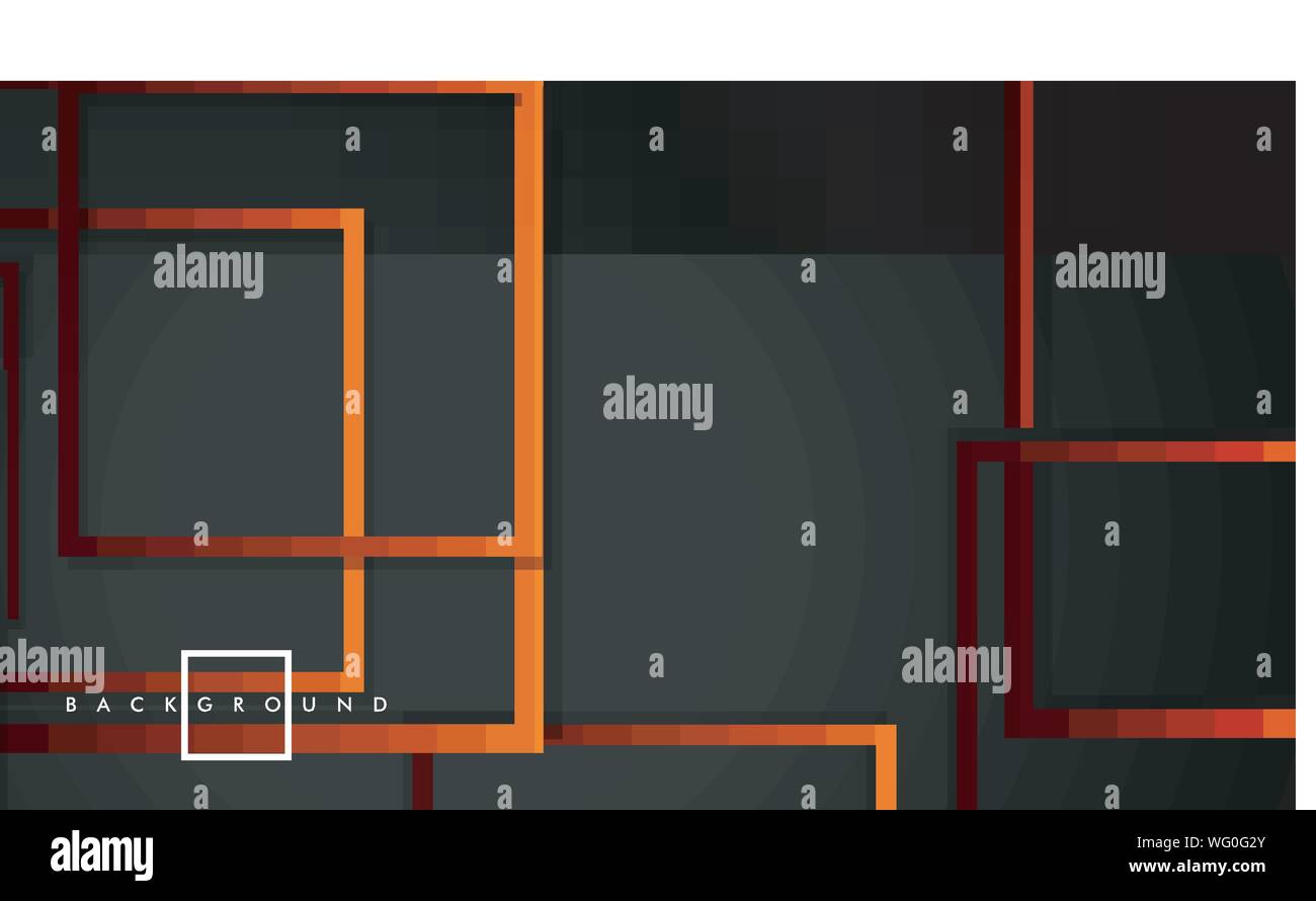 Vector Modern Abstract Squares Backgrounds . with a black red orange ...