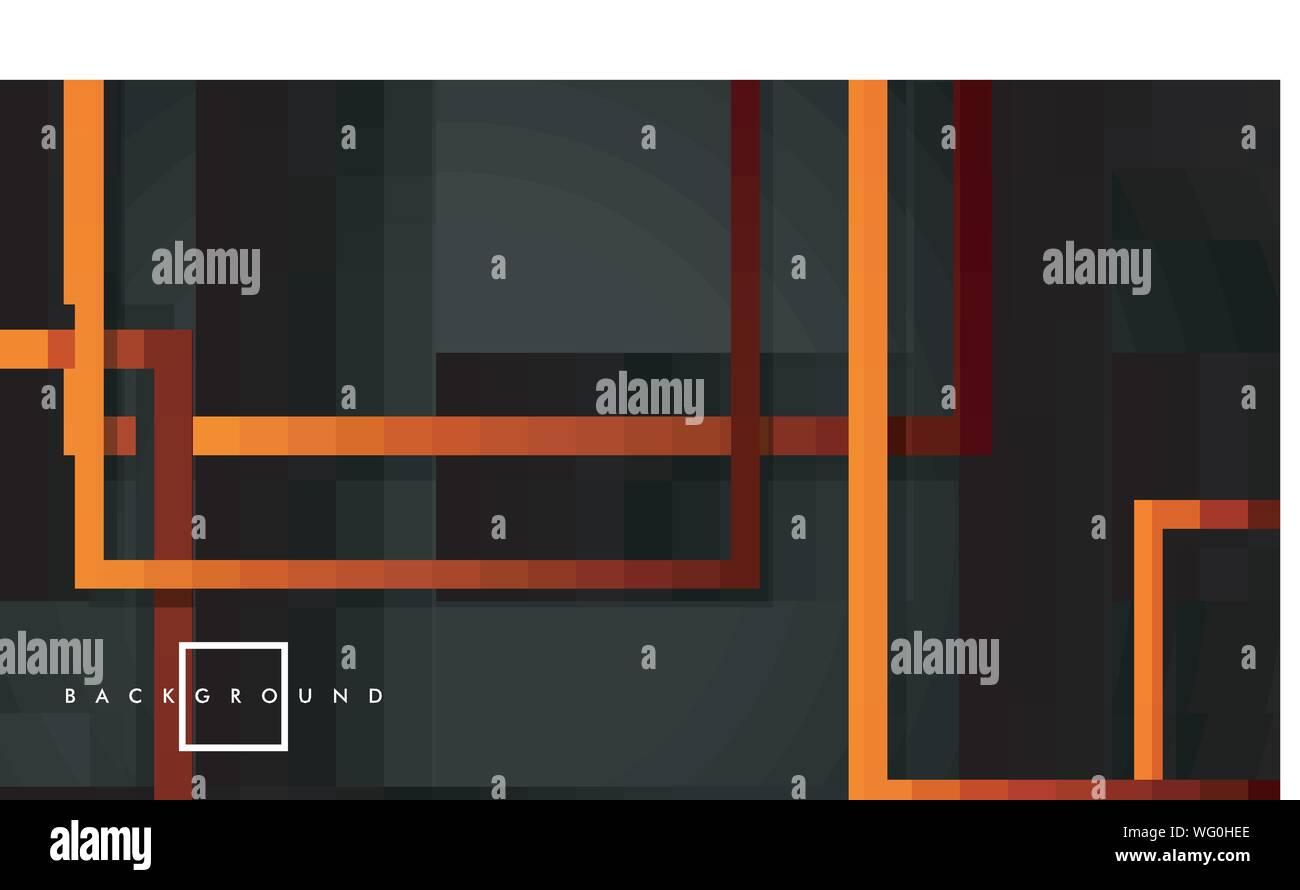 Vector Modern Abstract Squares Backgrounds . with a black red orange ...