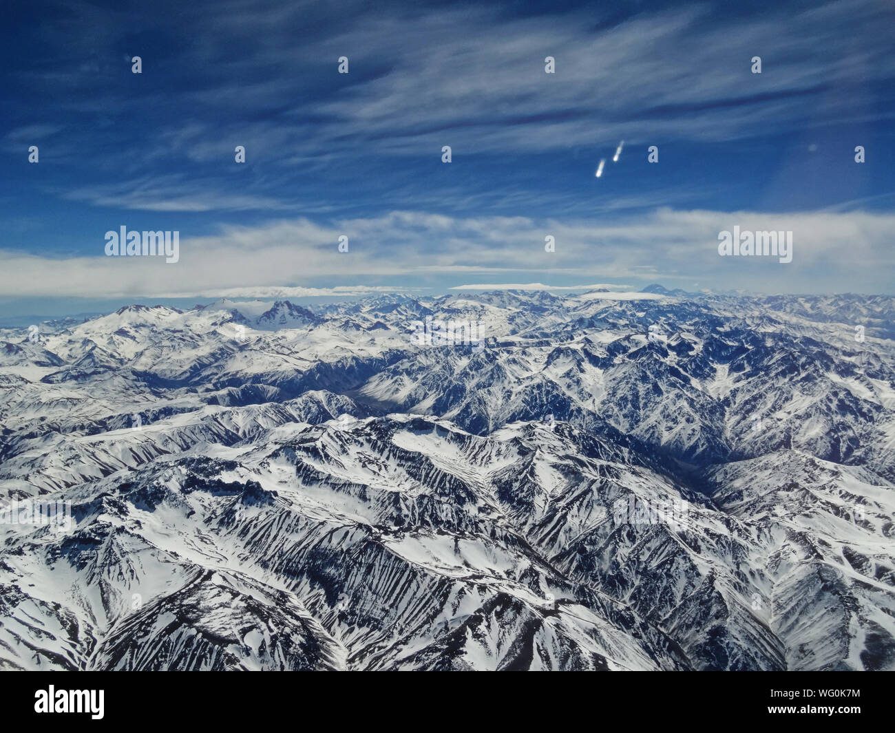 Scenic View Of Andes Mountain Range Stock Photo