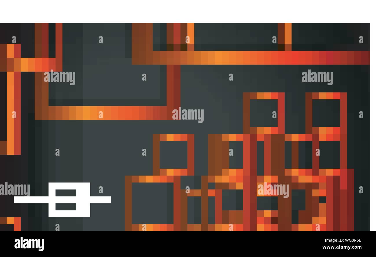 Vector Modern Abstract Squares Backgrounds . with a black orange ...