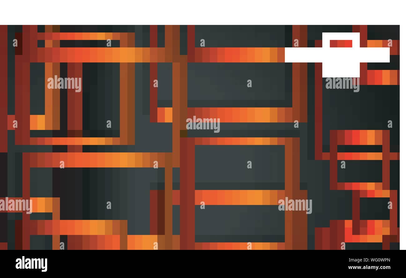 Vector Modern Abstract Squares Backgrounds . with a black orange gradient. eps 10 template Stock Vector