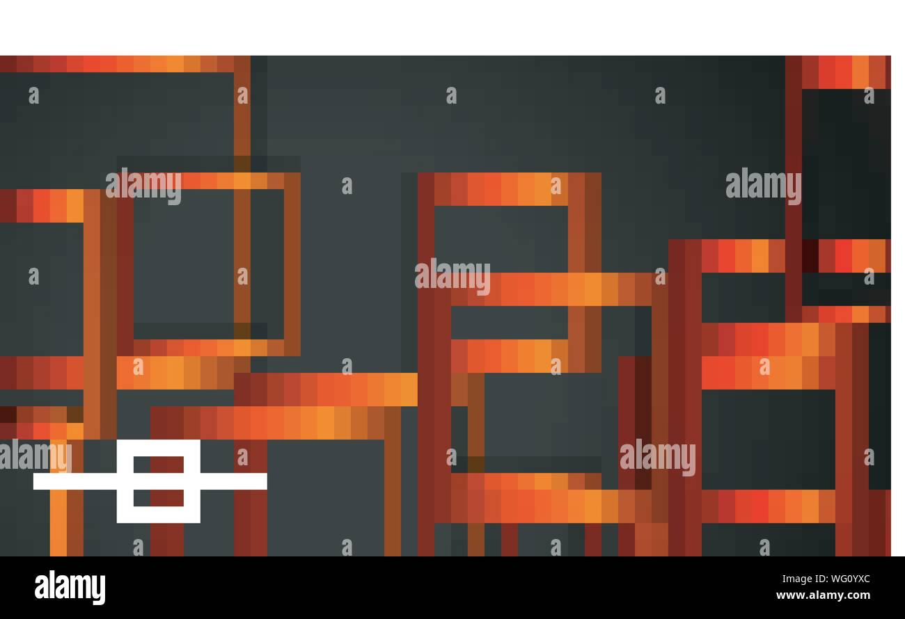 Vector Modern Abstract Squares Backgrounds . with a black orange gradient. eps 10 template Stock Vector