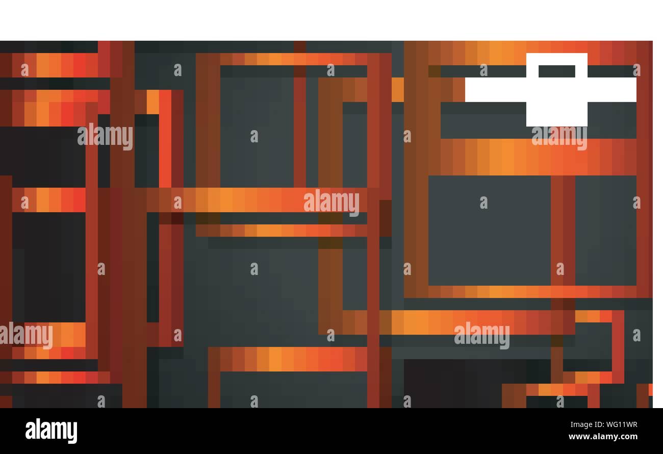 Vector Modern Abstract Squares Backgrounds . with a black orange gradient. eps 10 template Stock Vector