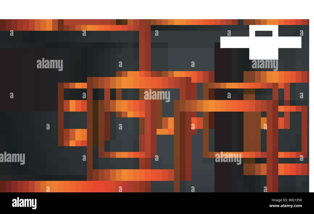 Vector Modern Abstract Squares Backgrounds . with a black orange gradient. eps 10 template Stock Vector