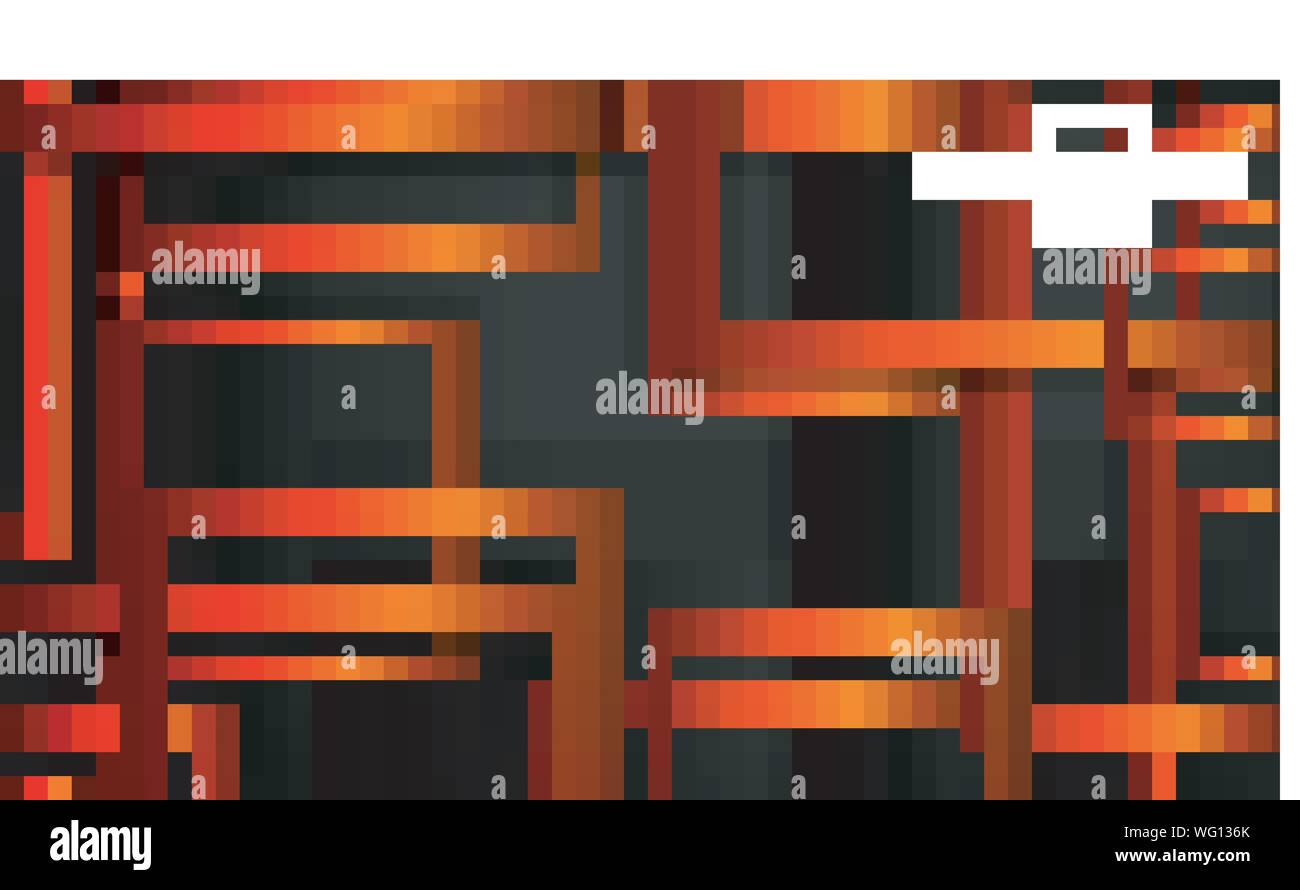 Vector Modern Abstract Squares Backgrounds . with a black orange gradient. eps 10 template Stock Vector