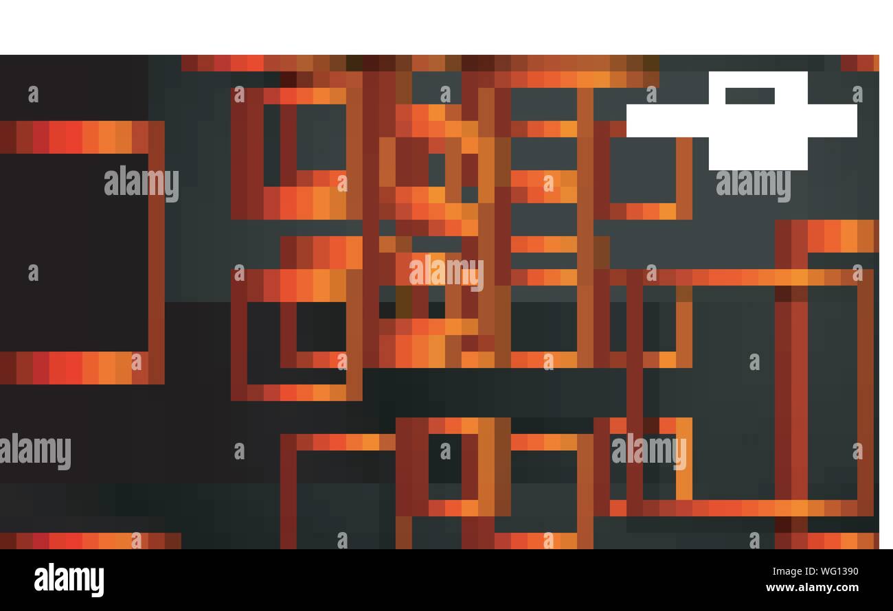 Vector Modern Abstract Squares Backgrounds . with a black orange gradient. eps 10 template Stock Vector