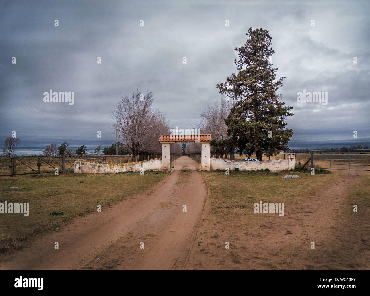 Country Road Gate Stock Photos Country Road Gate Stock Images