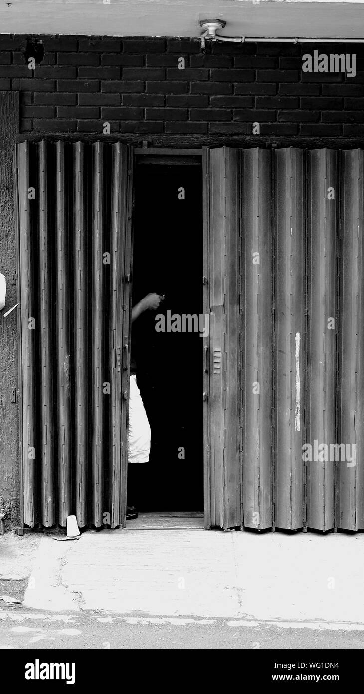 Old Harmonica Doors Stock Photo Alamy