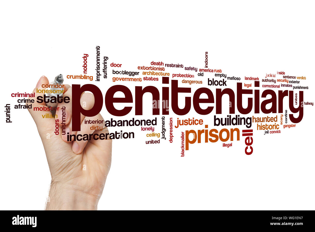 Penitentiary word cloud concept Stock Photo