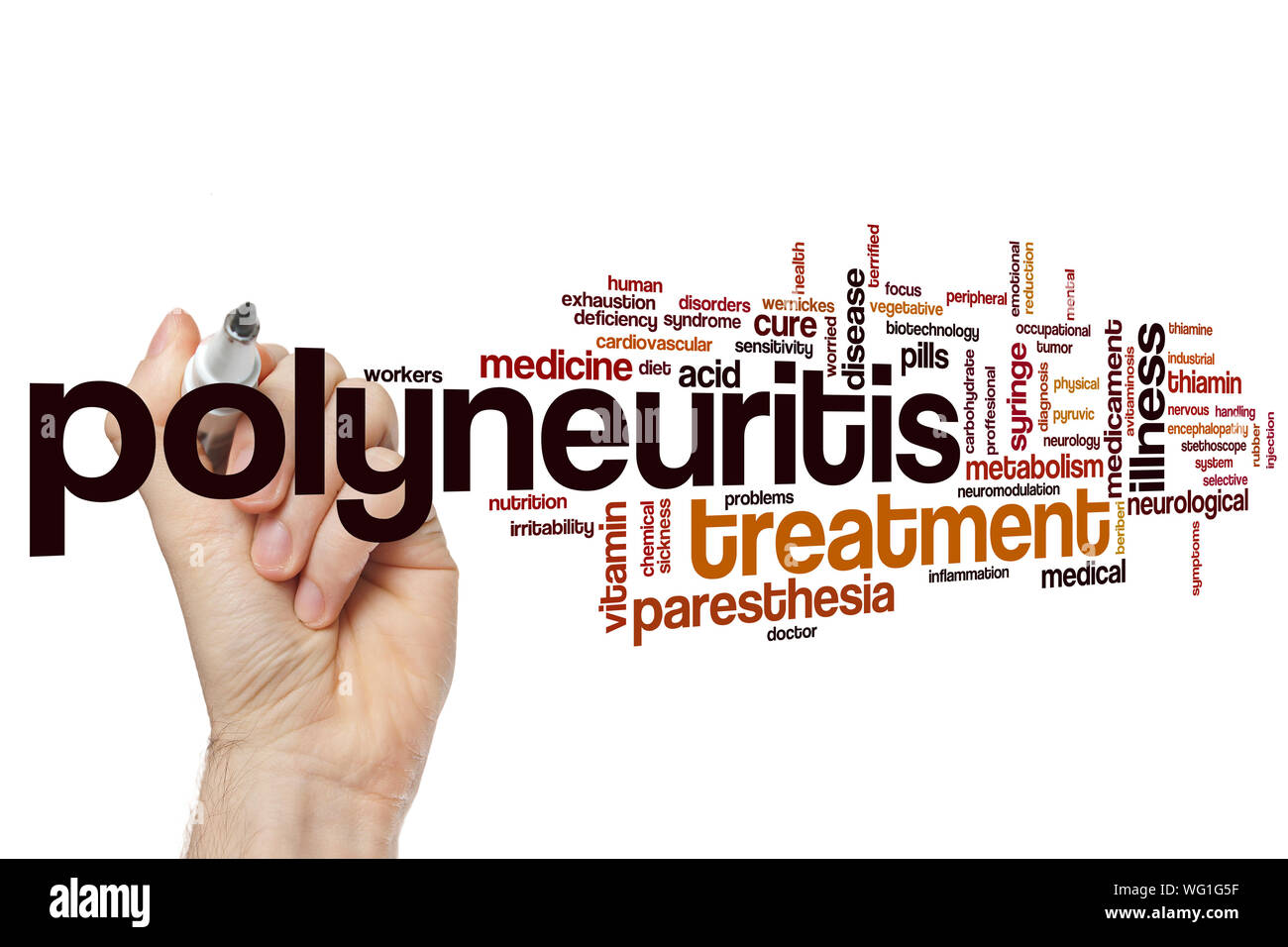 Polyneuritis word cloud concept Stock Photo Alamy