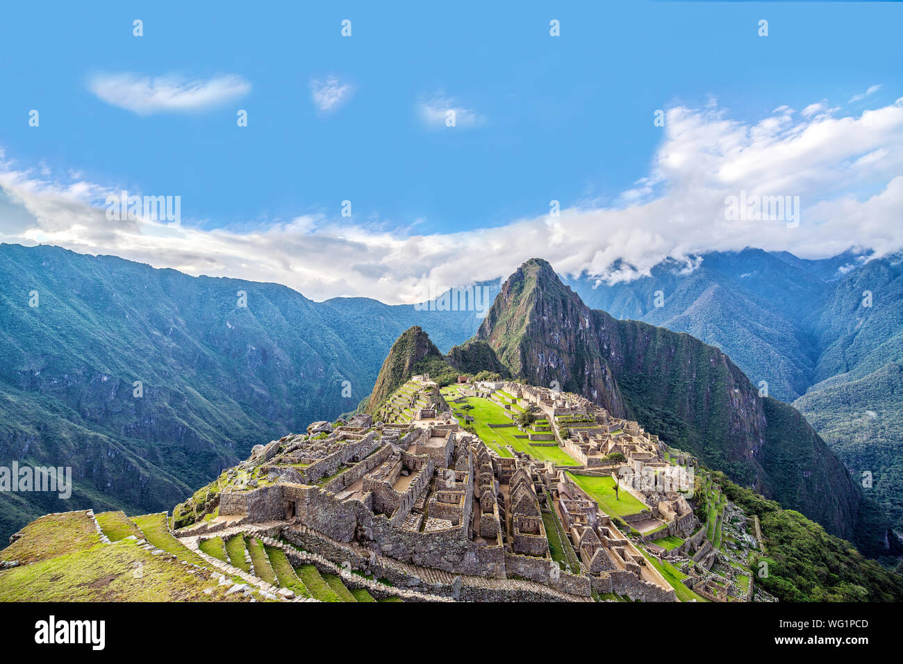 Machu picchu aerial view hi-res stock photography and images - Alamy