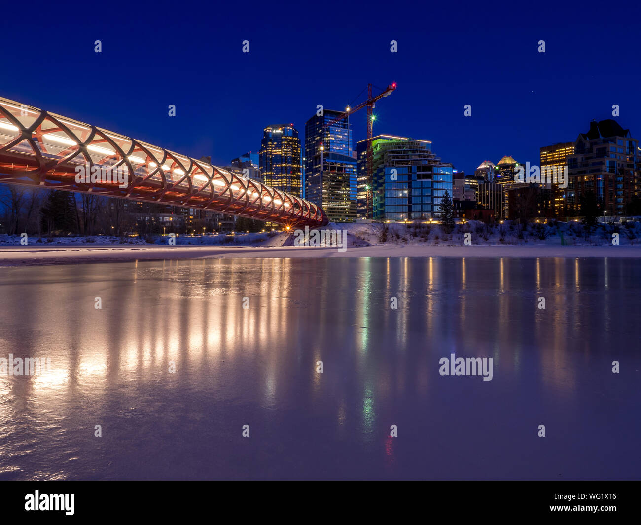 Peace Bridge, opened in March 2012, which connects the extensive Bow