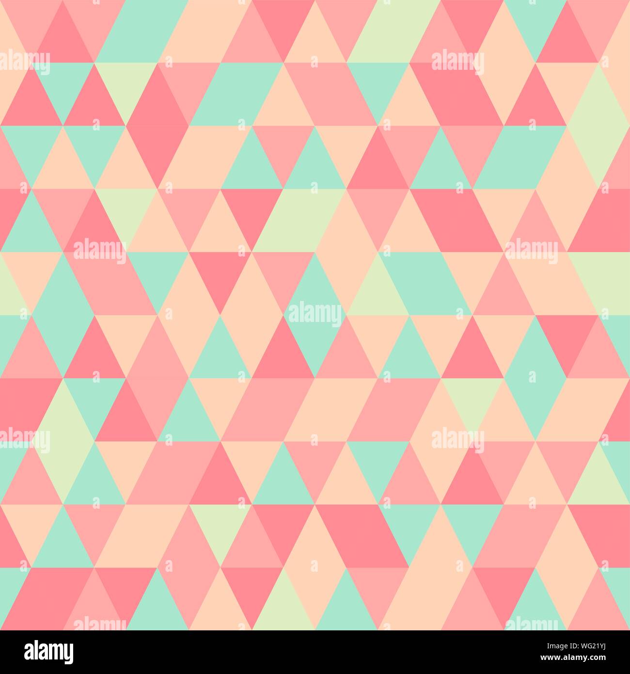 Seamless Colorful Abstract Triangles Pattern Retro Background Of