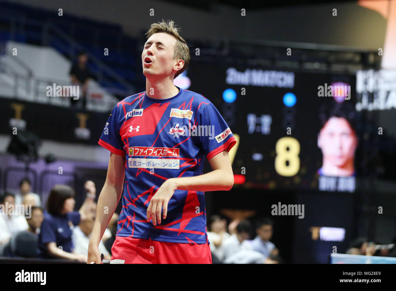 Tokyo Japan 30th Aug 2019 Liam Pitchford T T Saitama Table