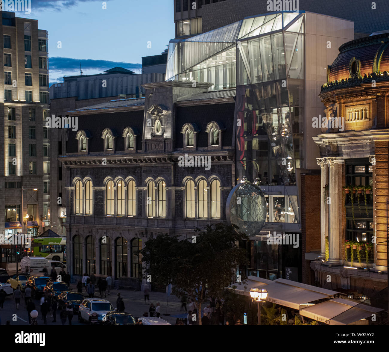 The Diamant de Quebec., the new home of Robert Lepage in the heart of Old  Quebec City Stock Photo - Alamy